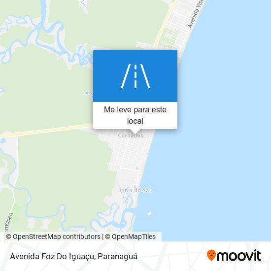 Avenida Foz Do Iguaçu mapa