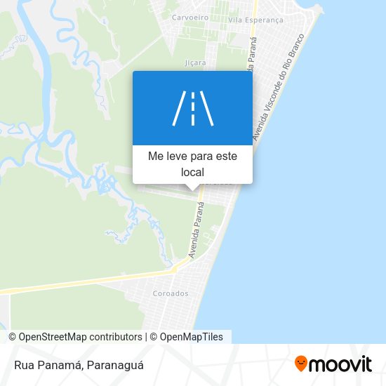 Rua Panamá mapa