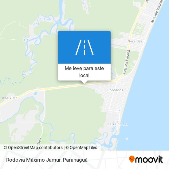 Rodovia Máximo Jamur mapa