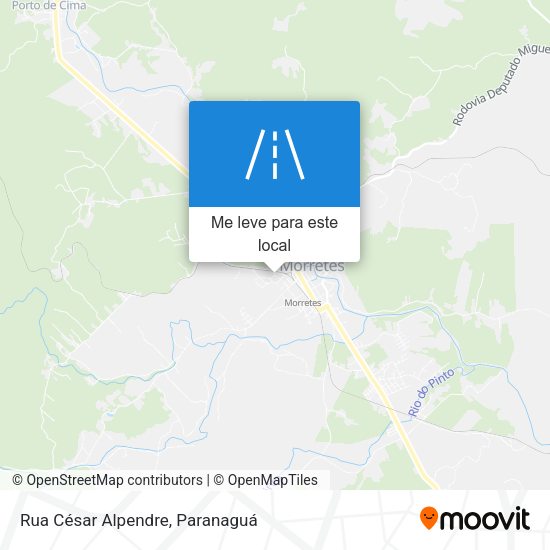 Rua César Alpendre mapa