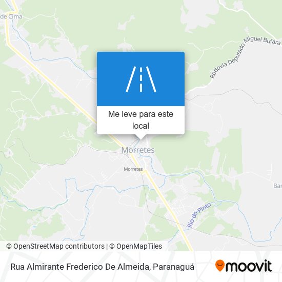 Rua Almirante Frederico De Almeida mapa