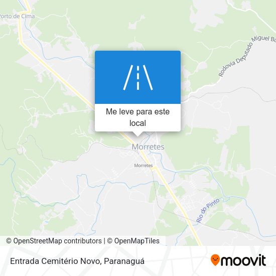 Entrada Cemitério Novo mapa