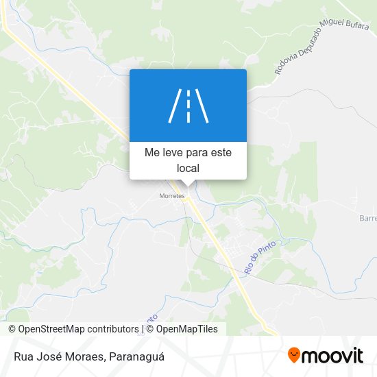 Rua José Moraes mapa