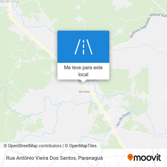 Rua Antônio Vieira Dos Santos mapa