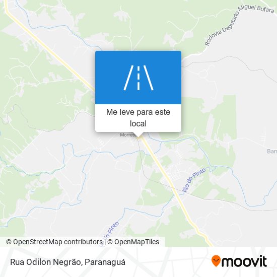 Rua Odilon Negrão mapa