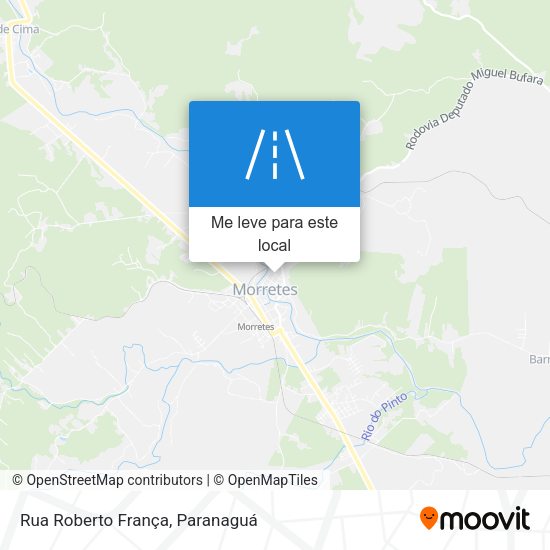 Rua Roberto França mapa