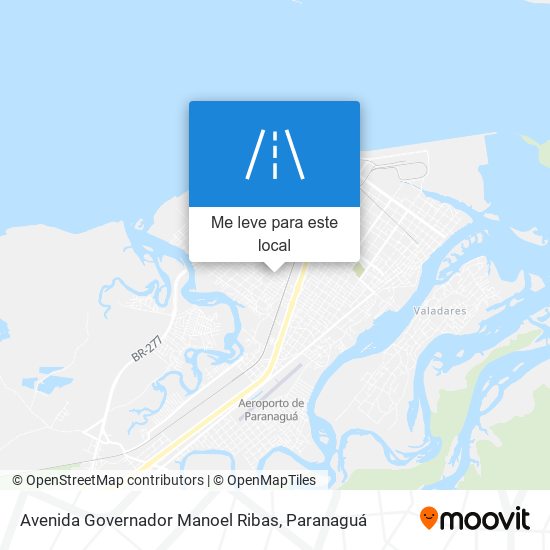 Avenida Governador Manoel Ribas mapa