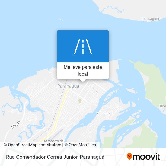 Rua Comendador Correa Junior mapa
