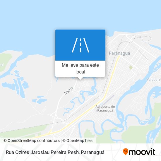 Rua Ozires Jaroslau Pereira Pesh mapa