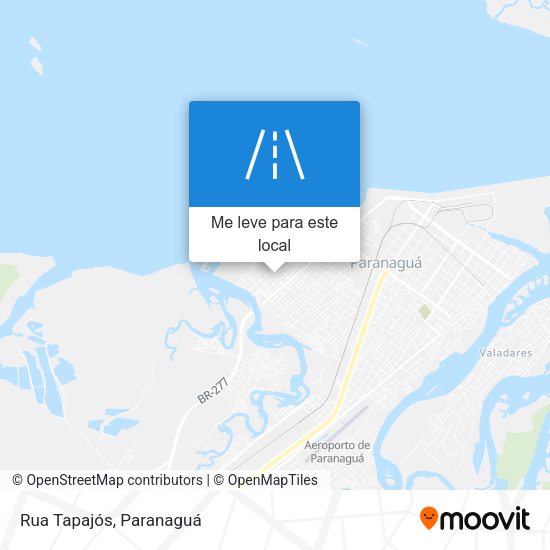 Rua Tapajós mapa