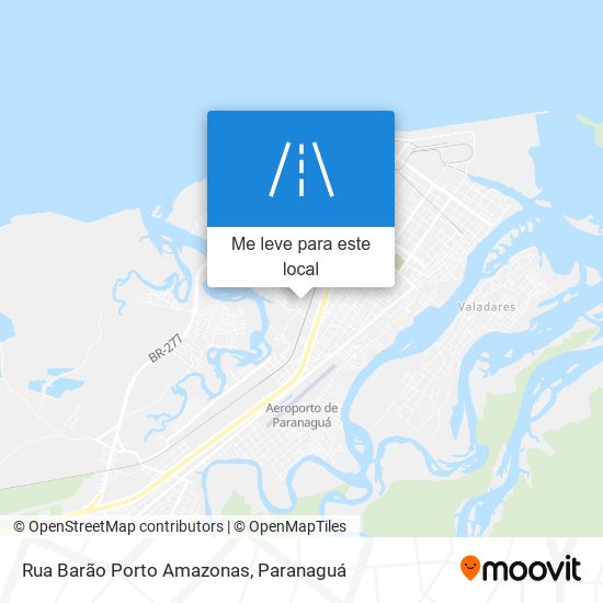 Rua Barão Porto Amazonas mapa