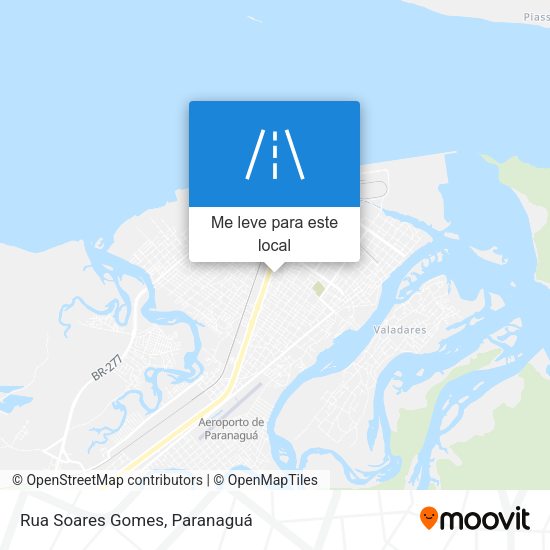 Rua Soares Gomes mapa