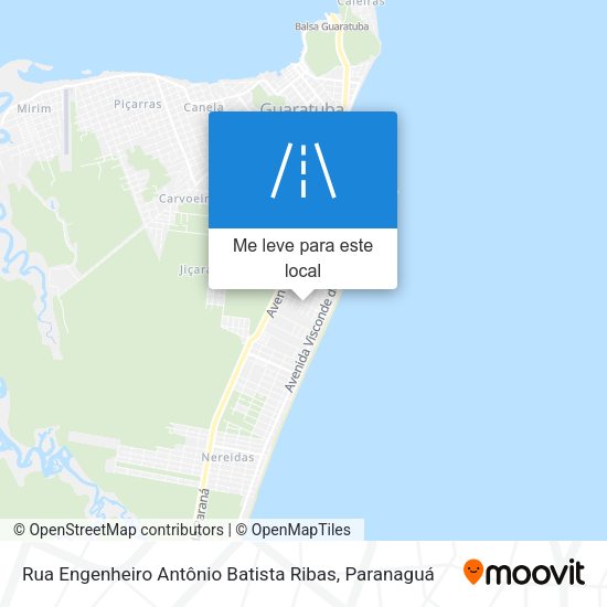 Rua Engenheiro Antônio Batista Ribas mapa