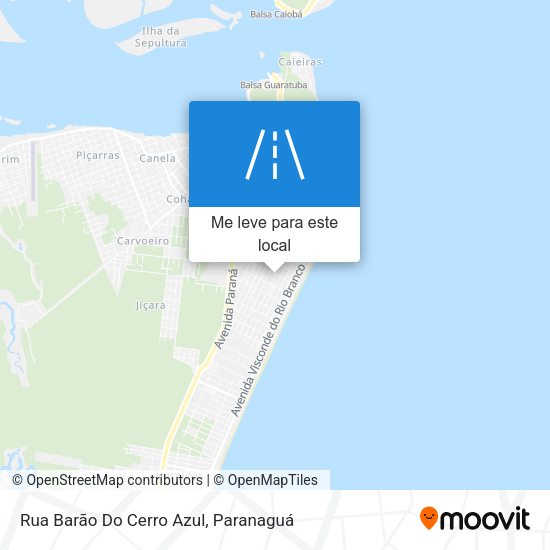 Rua Barão Do Cerro Azul mapa