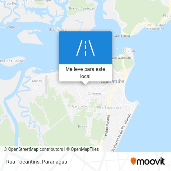 Rua Tocantins mapa