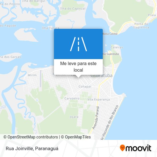 Rua Joinville mapa