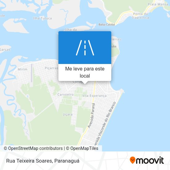 Rua Teixeira Soares mapa