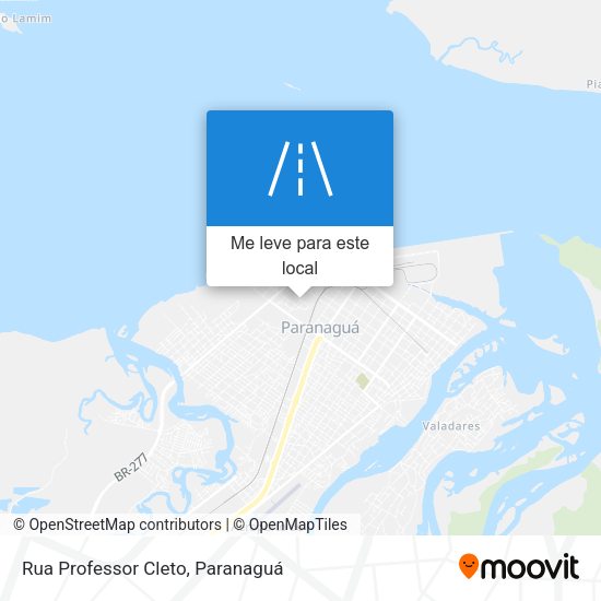Rua Professor Cleto mapa