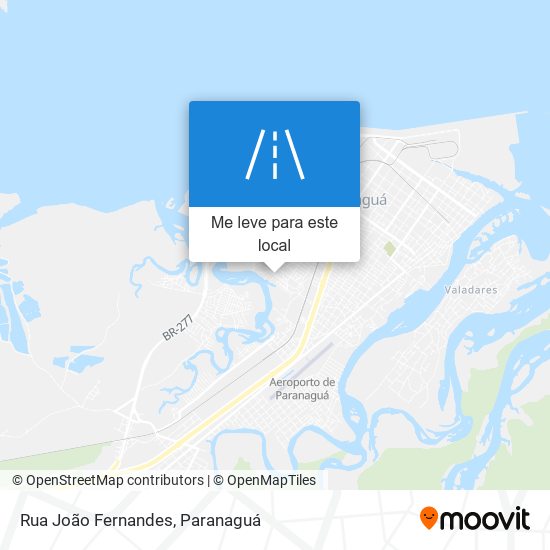 Rua João Fernandes mapa