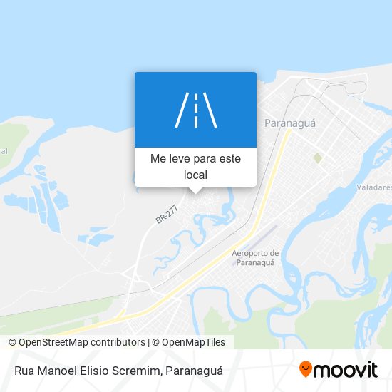 Rua Manoel Elisio Scremim mapa