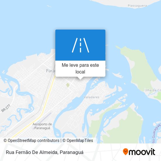 Rua Fernão De Almeida mapa