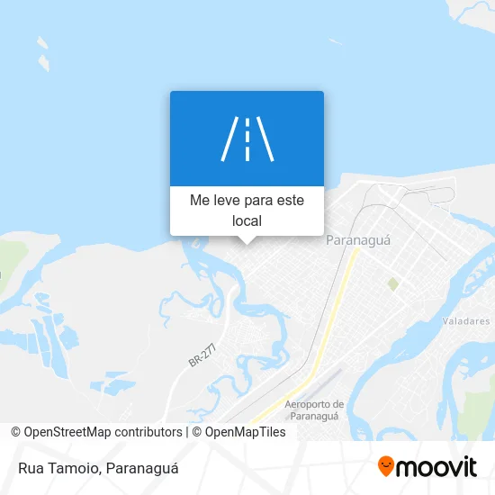 Rua Tamoio mapa