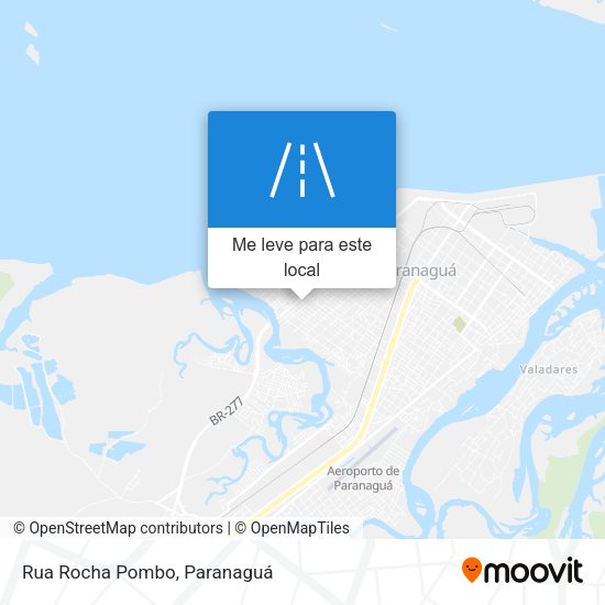 Rua Rocha Pombo mapa