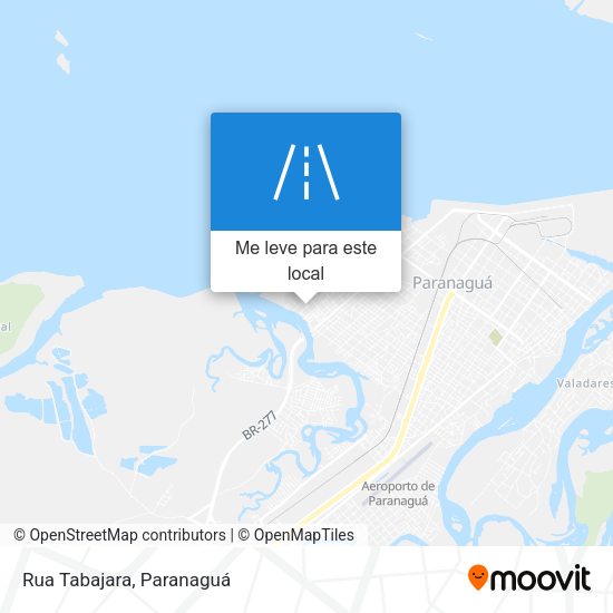 Rua Tabajara mapa