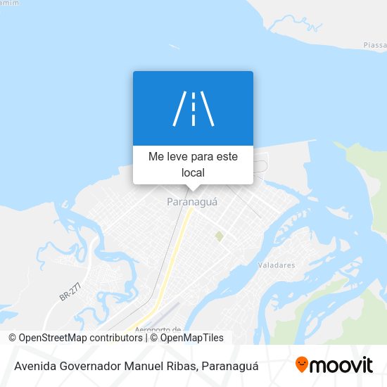 Avenida Governador Manuel Ribas mapa