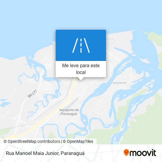 Rua Manoel Maia Junior mapa