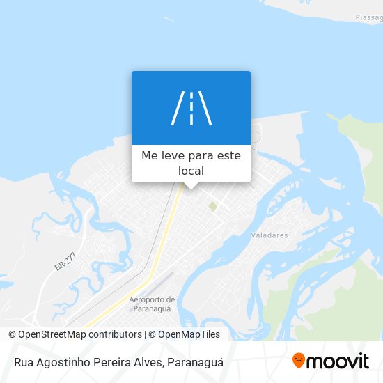 Rua Agostinho Pereira Alves mapa