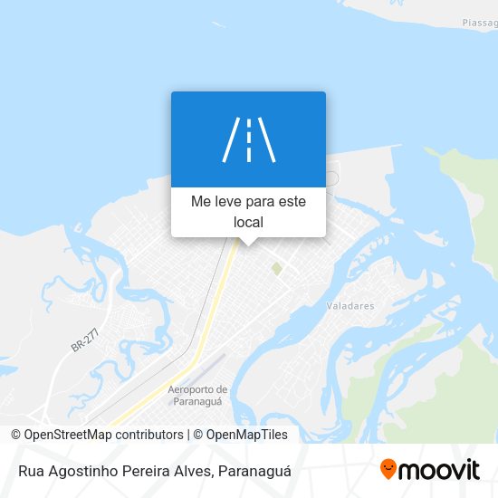 Rua Agostinho Pereira Alves mapa