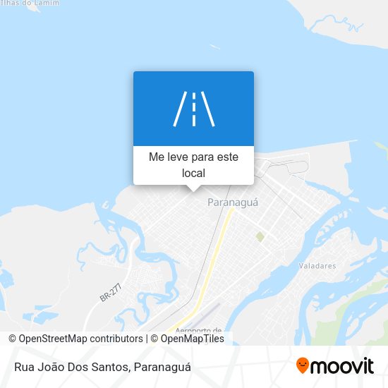 Rua João Dos Santos mapa