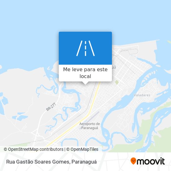 Rua Gastão Soares Gomes mapa