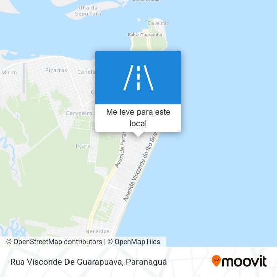 Rua Visconde De Guarapuava mapa