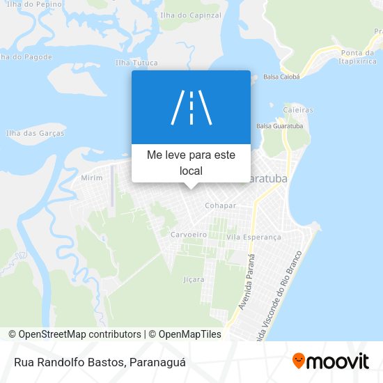 Rua Randolfo Bastos mapa