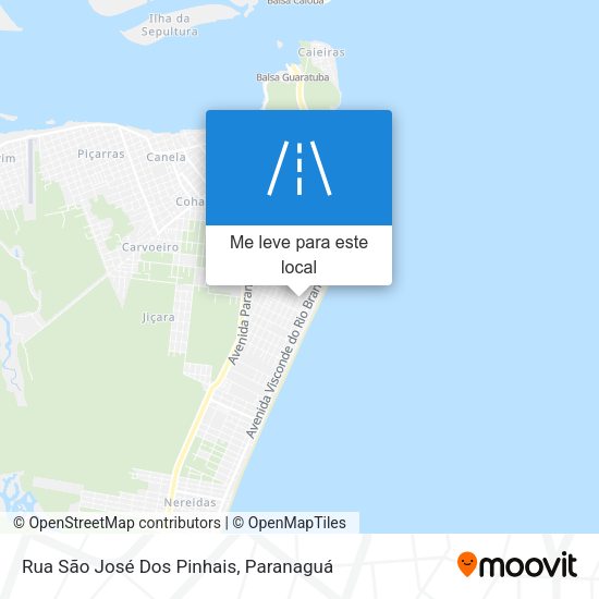 Rua São José Dos Pinhais mapa