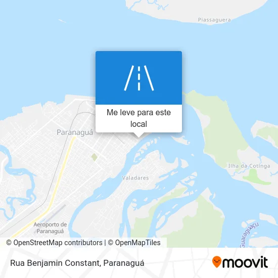 Rua Benjamin Constant mapa
