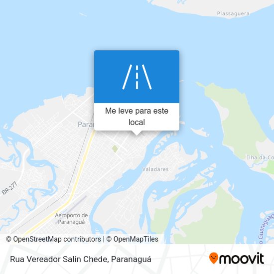 Rua Vereador Salin Chede mapa