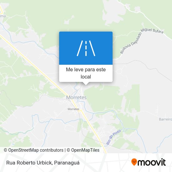 Rua Roberto Urbick mapa