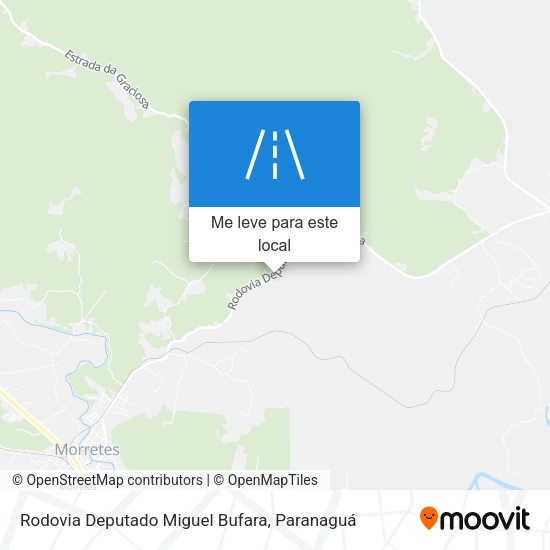 Rodovia Deputado Miguel Bufara mapa