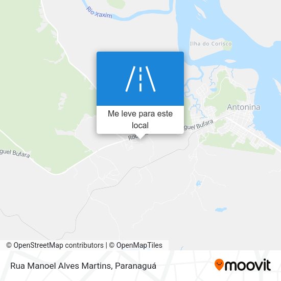 Rua Manoel Alves Martins mapa