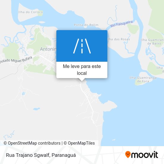 Rua Trajano Sgwalf mapa