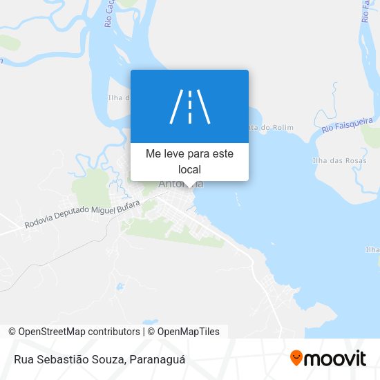 Rua Sebastião Souza mapa
