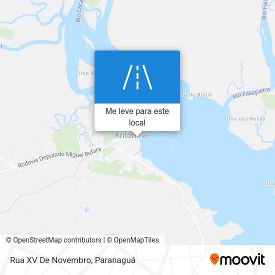 Rua XV De Novembro mapa
