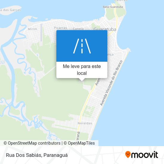 Rua Dos Sabiás mapa