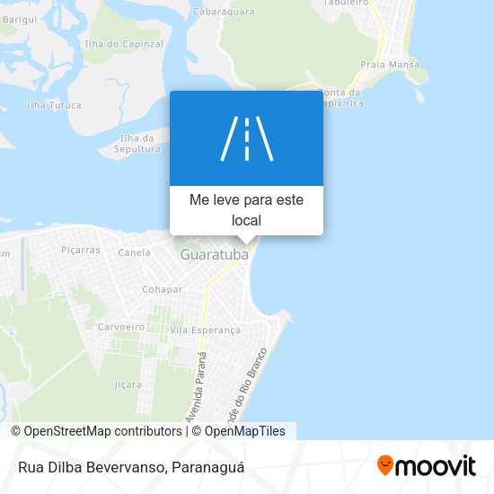 Rua Dilba Bevervanso mapa