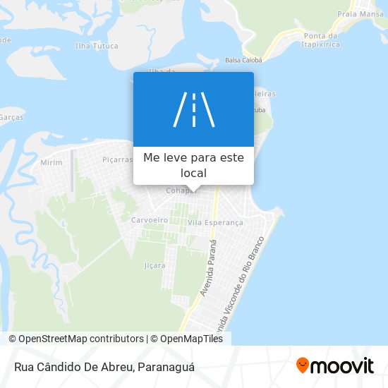 Rua Cândido De Abreu mapa