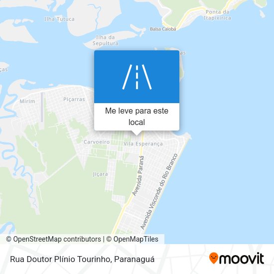 Rua Doutor Plínio Tourinho mapa