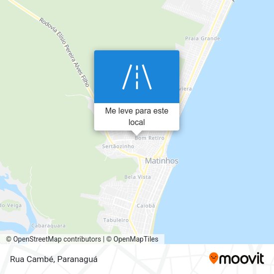 Rua Cambé mapa